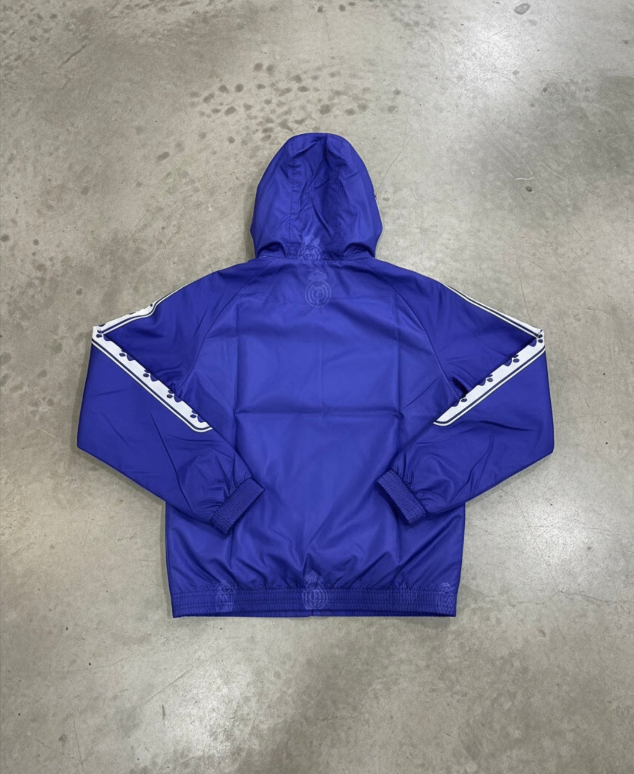 Retro Real Madrid Soccer Windbreaker