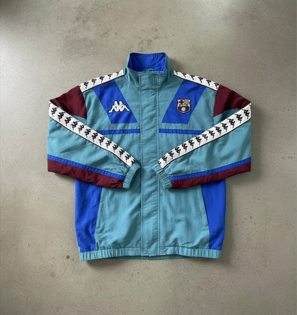 Barcelona Vintage Kappa Soccer Windbreaker