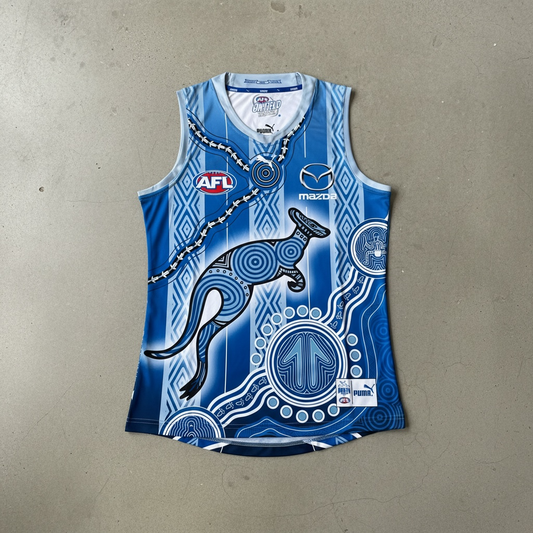 North Melbourne Kangaroos 2022 AFL Indigenous Dreamtime Guernsey – Blue