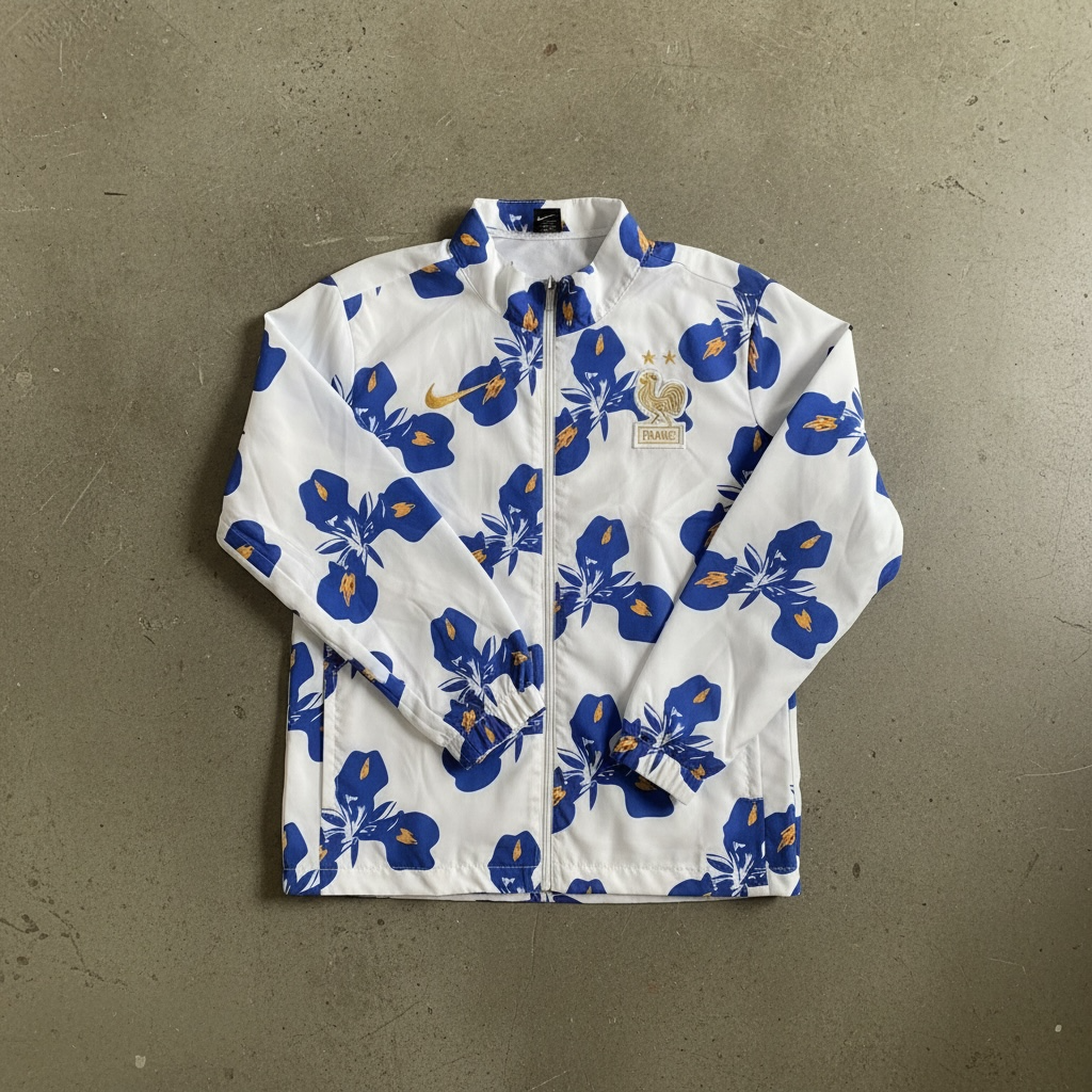 France Floral Windbreaker